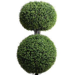 Enduraleaf 62"H Boxwood Ball Double Topiary