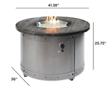 Outdoor Greatroom ED-20 Edison Concrete Round Gas Fire Pit Table