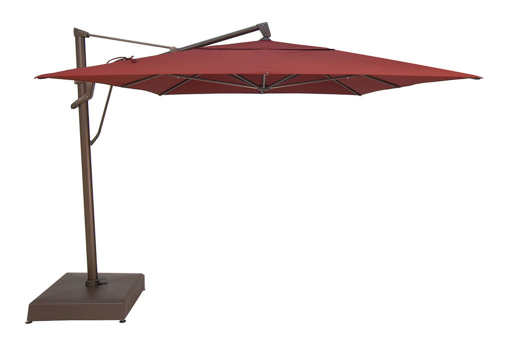 Treasure Garden Crank Tilt AKZ Plus 10' x 13' Rectangular Aluminum Cantilever Umbrella