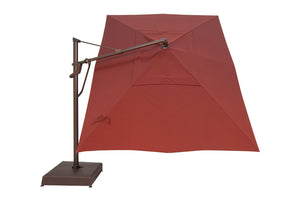 Treasure Garden Crank Tilt AKZ Plus 10' x 13' Rectangular Aluminum Cantilever Umbrella