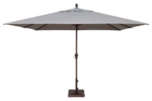 Treasure Garden Aluminum 8'x11'Rectangular Crank Lift Umbrella