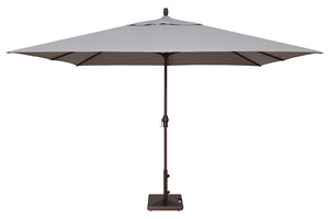 Treasure Garden Aluminum 8'x11'Rectangular Crank Lift Umbrella