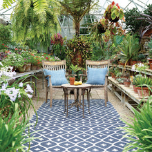 Annie Selke Elizabeth Navy Handwoven Indoor/Outdoor Rug