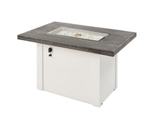 Outdoor Greatroom HVW-1224 White Havenwood Concrete Linear Gas Fire Pit Table