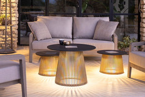 Les Jardin Halo Solar LED Glow Table