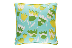 Annie Selke Happy Tulips 20"x20" Indoor/Outdoor Decorative Pillow