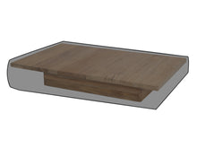 Hermosa 32"x49" Teak Jr. Outdoor Coffee Table WeatherMAX Outdoor Weather Cover