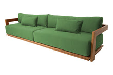 Hermosa Teak Outdoor Deluxe Sofa. Sunbrella Cushion