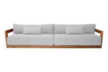 Hermosa Teak Outdoor Deluxe Sofa. Sunbrella Cushion