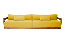 Hermosa Teak Outdoor Deluxe Sofa. Sunbrella Cushion