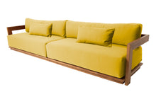 Hermosa Teak Outdoor Deluxe Sofa. Sunbrella Cushion