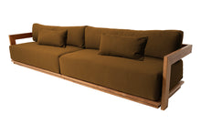 Hermosa Teak Outdoor Deluxe Sofa. Sunbrella Cushion