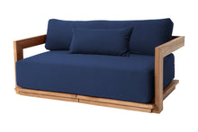 Hermosa Teak Outdoor Loveseat. Sunbrella Cushion