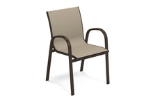 EMU Holly Stackable Aluminum Dining Arm Chair Set