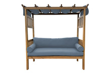 Huntington Teak Arbor Bench. Sunbrella Cushion.