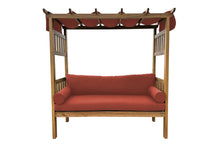 Huntington Teak Arbor Bench. Sunbrella Cushion.