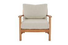 Huntington Teak Outdoor Club Chair. Sunbrella Cushion