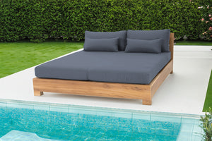 Huntington Teak Outdoor Daybed. Sunbrella Cushion.