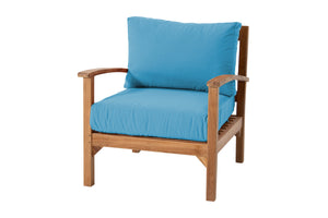 Huntington Teak Outdoor Club Chair. Sunbrella Cushion
