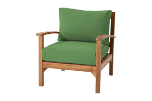 Huntington Teak Outdoor Club Chair. Sunbrella Cushion