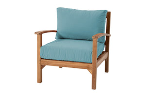 Huntington Teak Outdoor Club Chair. Sunbrella Cushion