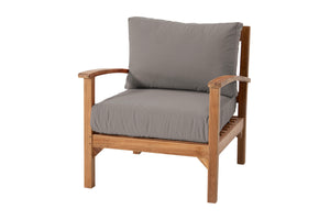 Huntington Teak Outdoor Club Chair. Sunbrella Cushion