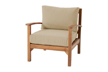 Huntington Teak Outdoor Club Chair. Sunbrella Cushion