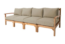 Huntington Teak Deluxe Outdoor Sofa. Sunbrella Cushion