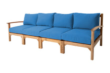 Huntington Teak Deluxe Outdoor Sofa. Sunbrella Cushion