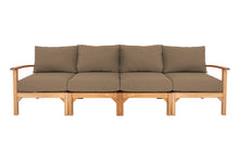 Huntington Teak Deluxe Outdoor Sofa. Sunbrella Cushion