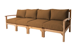 Huntington Teak Deluxe Outdoor Sofa. Sunbrella Cushion