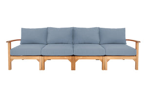 Huntington Teak Deluxe Outdoor Sofa. Sunbrella Cushion