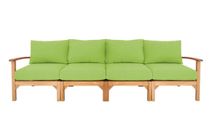 Huntington Teak Deluxe Outdoor Sofa. Sunbrella Cushion