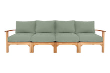 Huntington Teak Deluxe Outdoor Sofa. Sunbrella Cushion