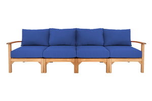 Huntington Teak Deluxe Outdoor Sofa. Sunbrella Cushion