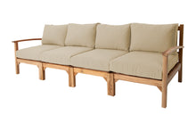 Huntington Teak Deluxe Outdoor Sofa. Sunbrella Cushion