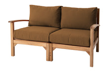 Huntington Teak Outdoor Loveseat. Sunbrella Cushion