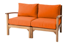 Huntington Teak Outdoor Loveseat. Sunbrella Cushion