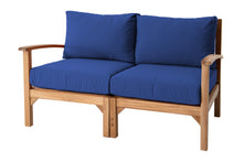 Huntington Teak Outdoor Loveseat. Sunbrella Cushion