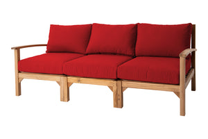 Huntington Teak Outdoor Sofa. Sunbrella Cushion