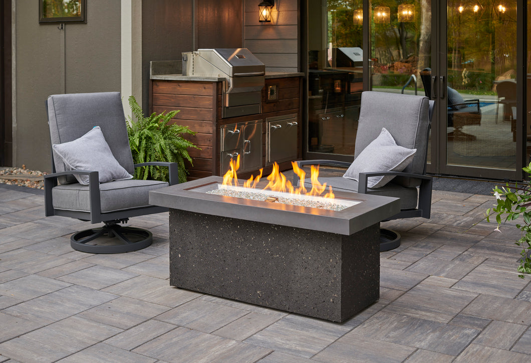 Outdoor Greatroom KL-1242-MM Grey Key Largo Linear Gas Fire Pit Table