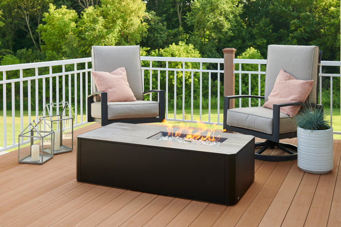 Outdoor Greatroom KN-1224 Kinney Rectangular Gas Fire Pit Table