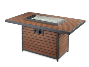 Outdoor Greatroom KW-1224 Kenwood Rectangular Chat Height Gas Fire Pit Table