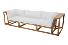 Laguna Teak Deluxe Outdoor Sofa. Sunbrella Cushion.