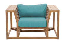 Laguna Teak Outdoor Club Chair. Sunbrella Cushion