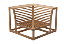 Laguna Teak Outdoor Corner Chair. Sunbrella Cushion