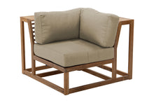 Laguna Teak Outdoor Corner Chair. Sunbrella Cushion