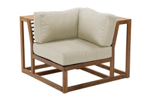 Laguna Teak Outdoor Corner Chair. Sunbrella Cushion