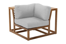 Laguna Teak Outdoor Corner Chair. Sunbrella Cushion