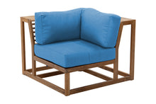 Laguna Teak Outdoor Corner Chair. Sunbrella Cushion